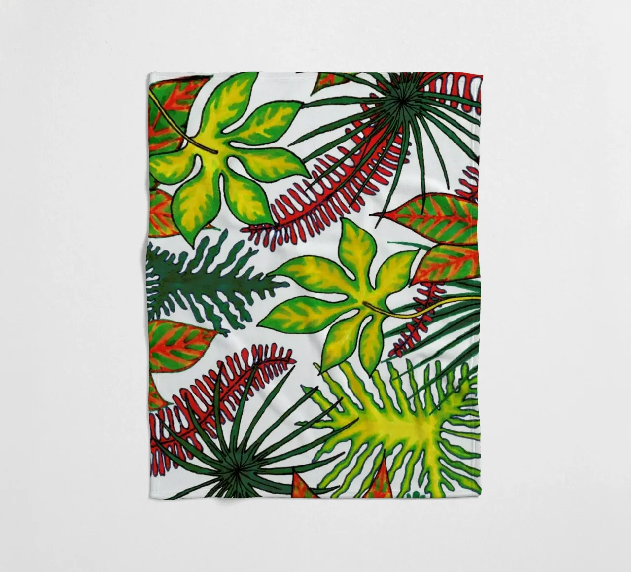 Florida Flora Pattern Fleecedecke von KP Design