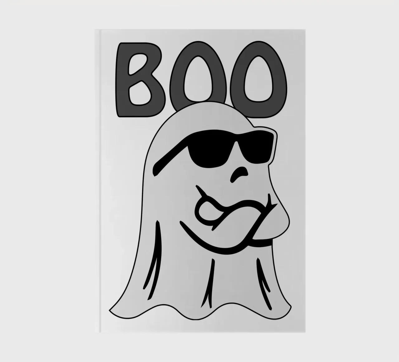 boo ghost halloween drawing notebook by ersanim