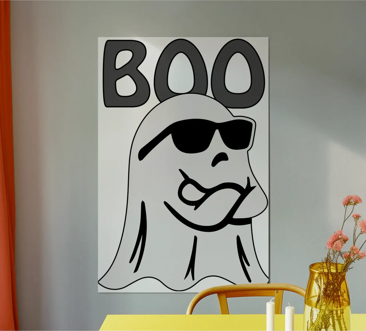 disegno di Halloween "boo ghost poster da ersanim