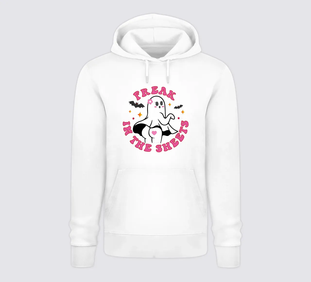 Freak nel lenzuolo donne Halloween felpa con cappuccio da ersanim
