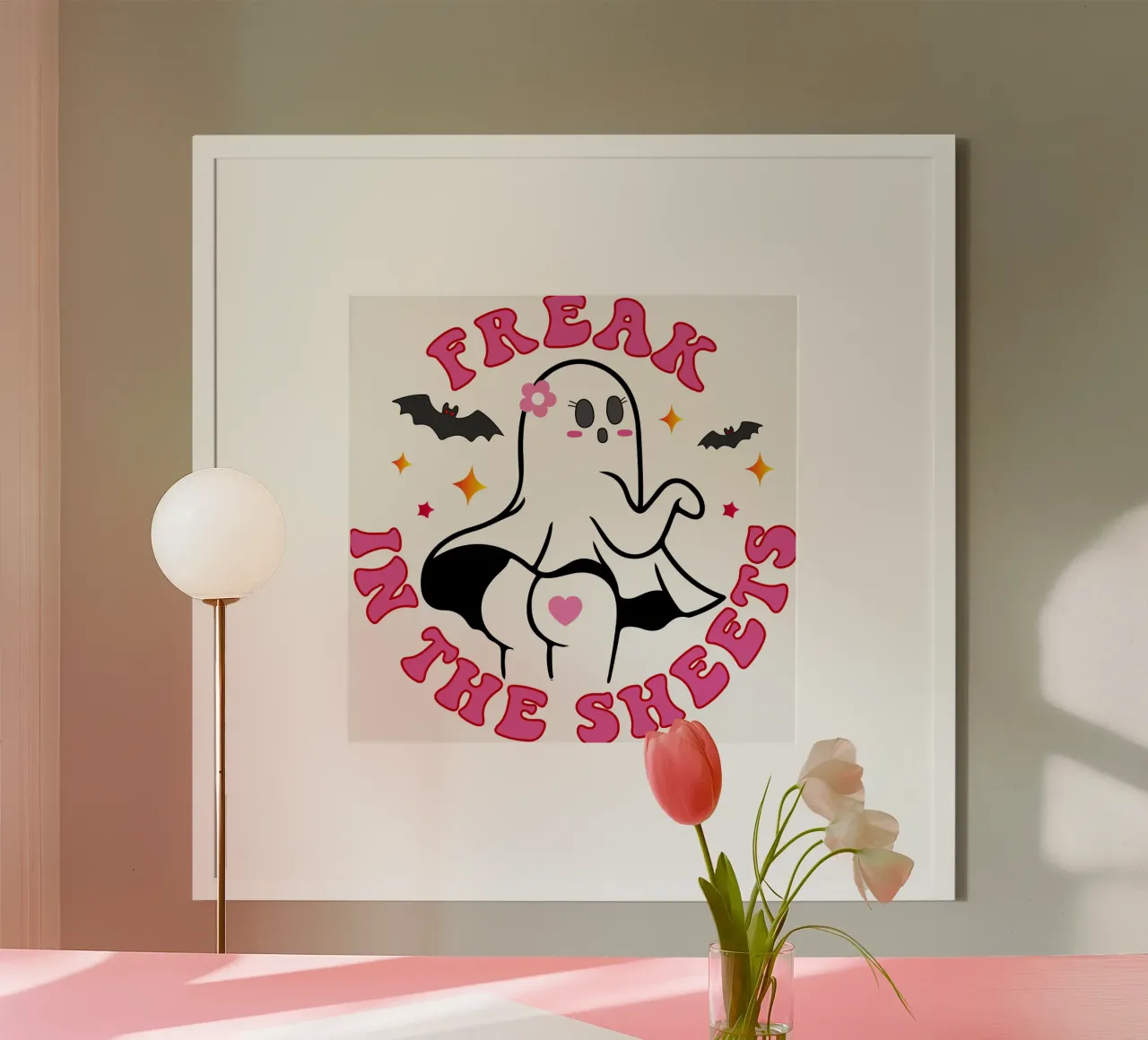 Freak in the sheet women halloween hahnemühle by ersanim