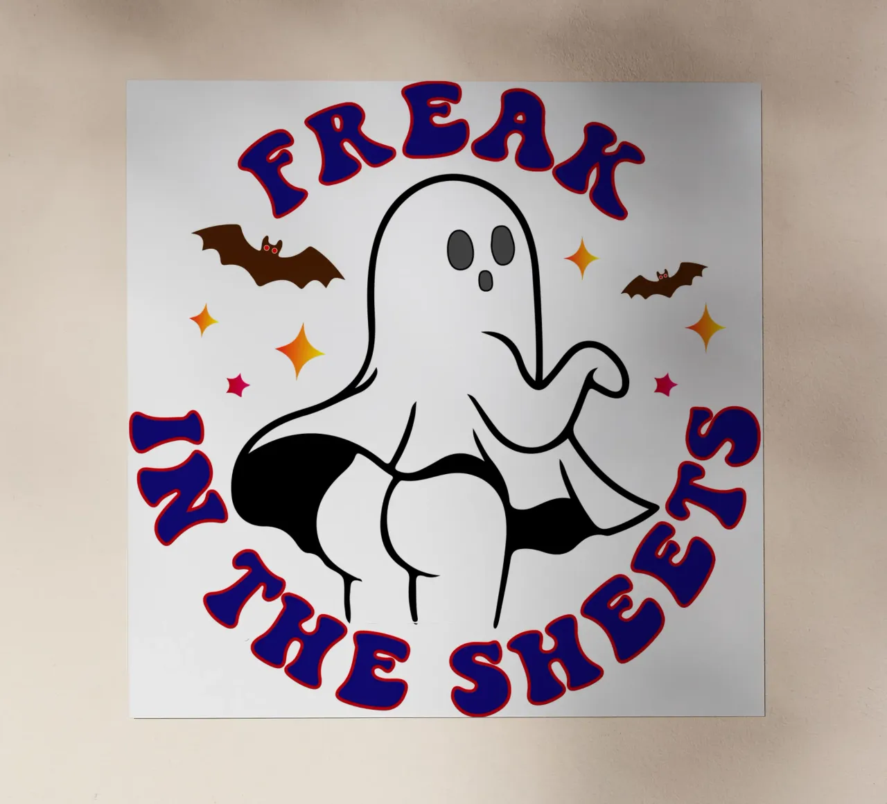 Freak nel lenzuolo donne Halloween pellicola backlit da ersanim