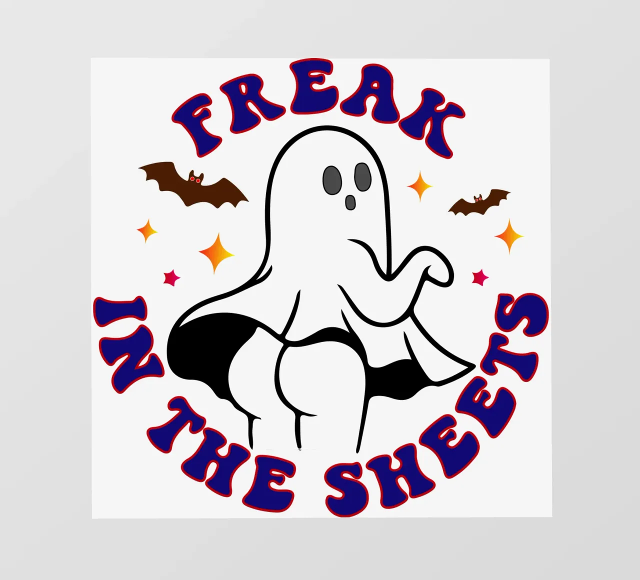 Freak nel lenzuolo donne Halloween pellicola backlit da ersanim