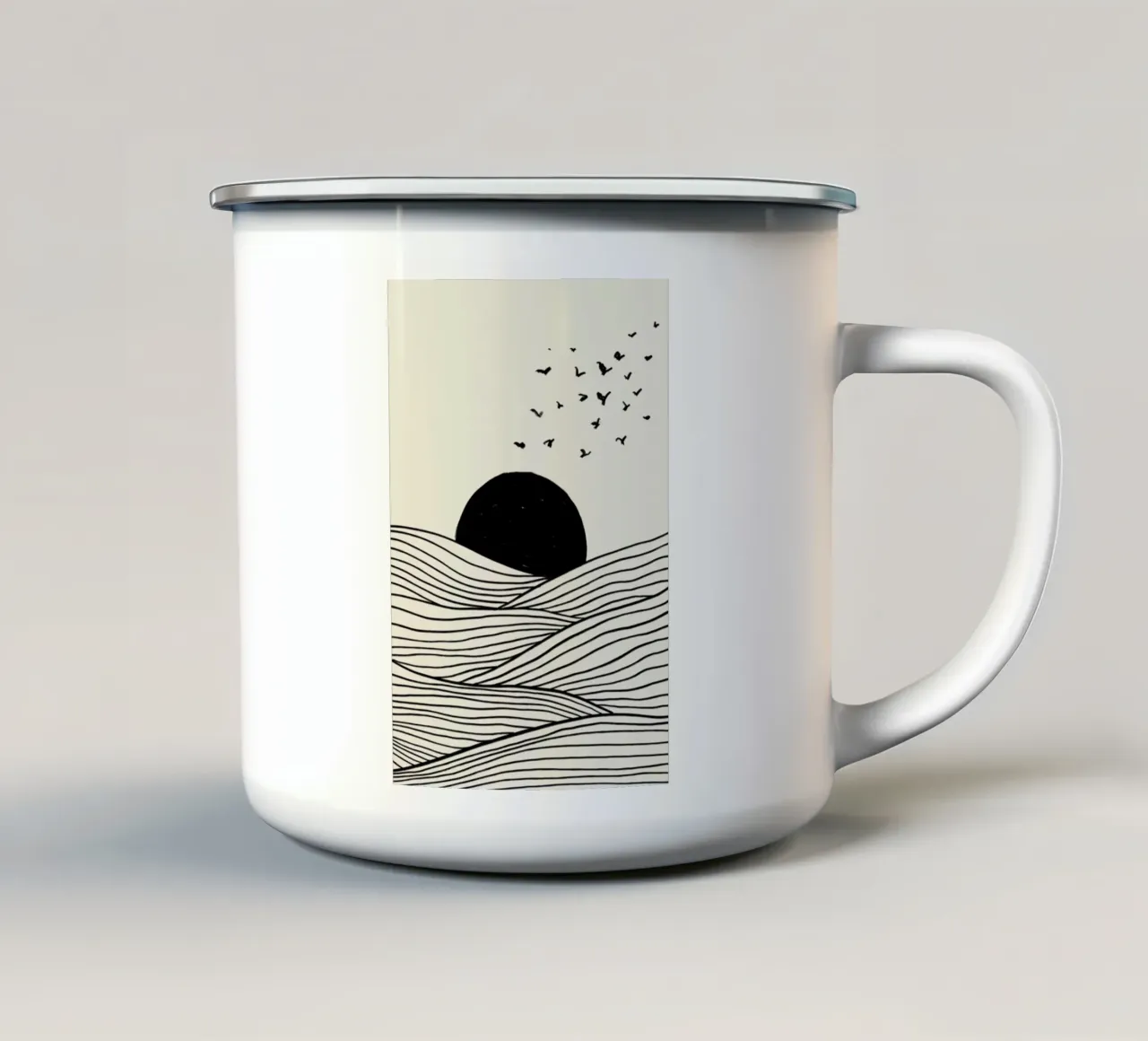 Flying East tazza in smalto da Graphite