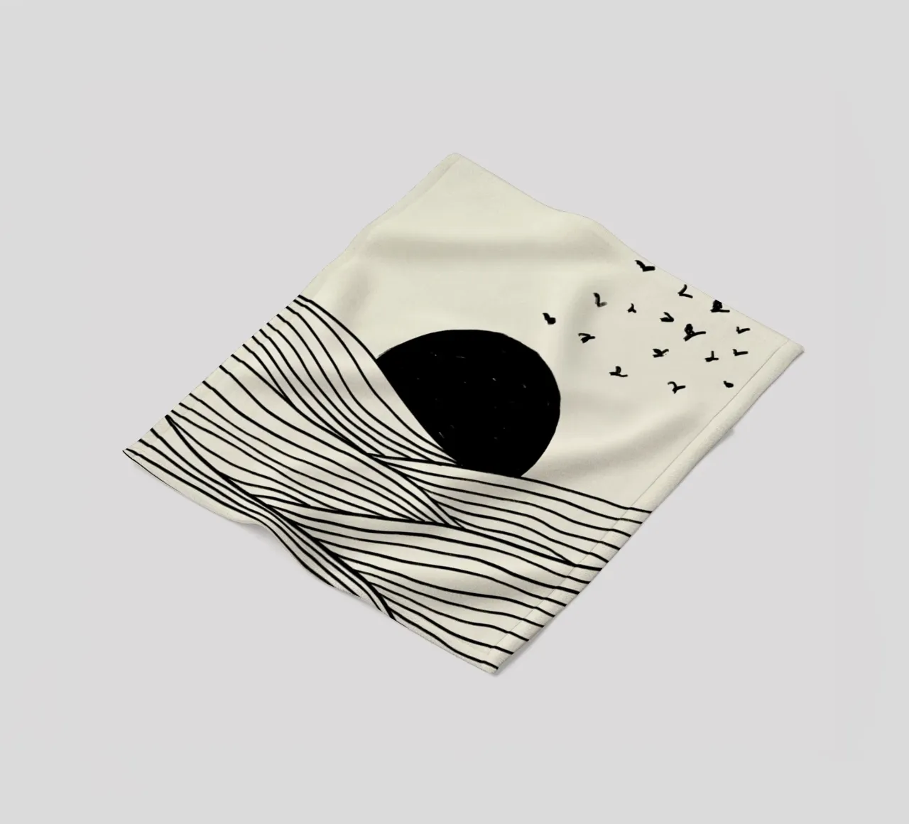 Flying East fleece blanket by Graphite