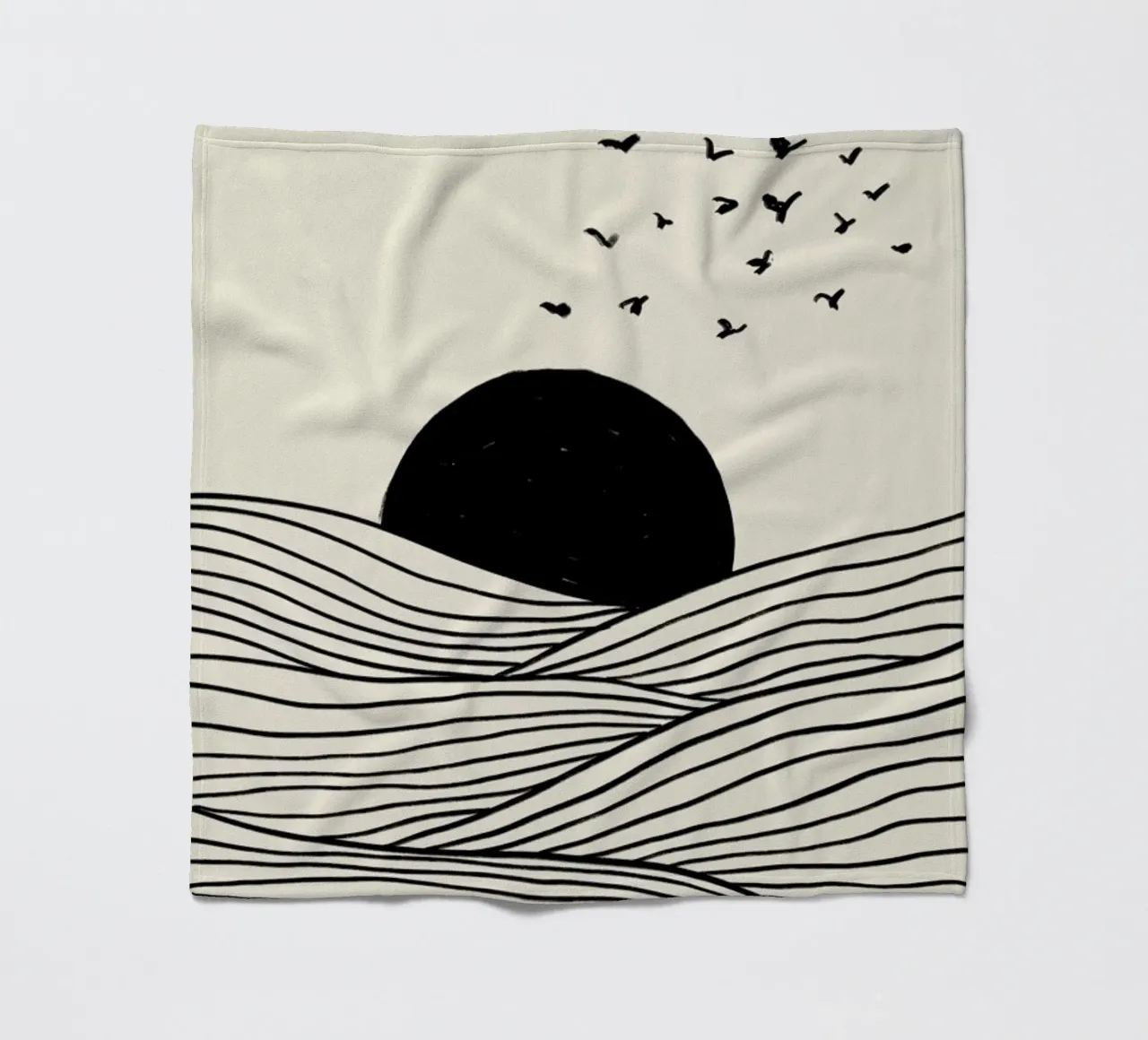 Flying East fleece blanket by Graphite