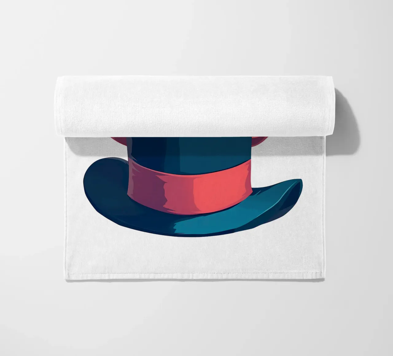 Cappello a cilindro classico nero con fascia rossa Trending Now telo mare da Urban Life