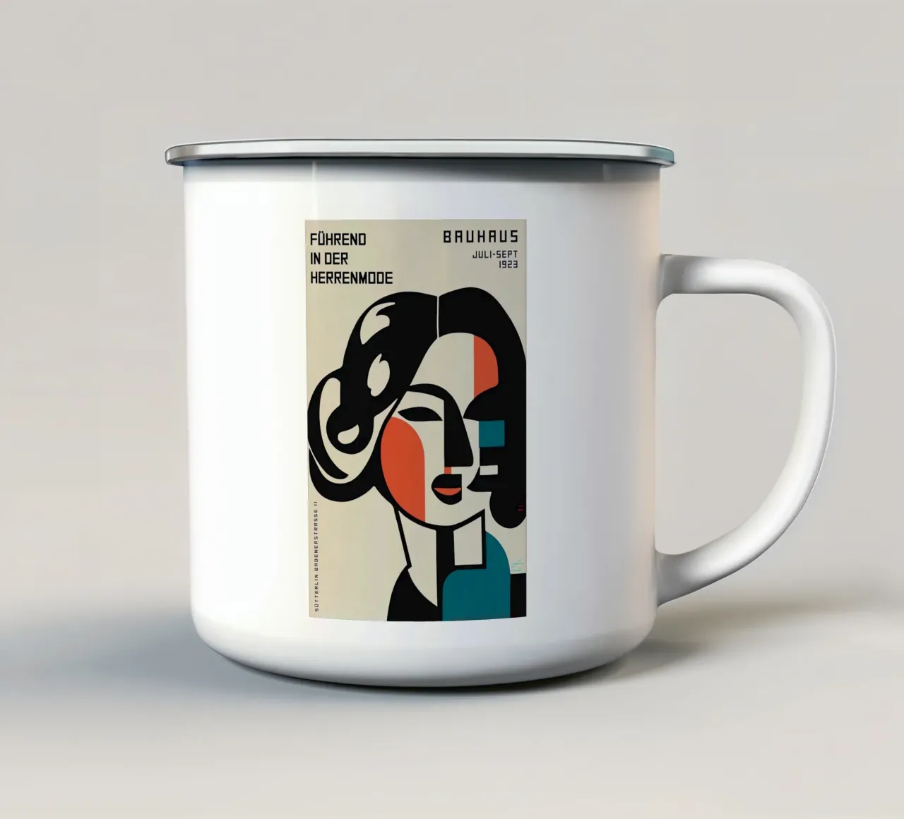 Bauhaus tazza in smalto da Maegan