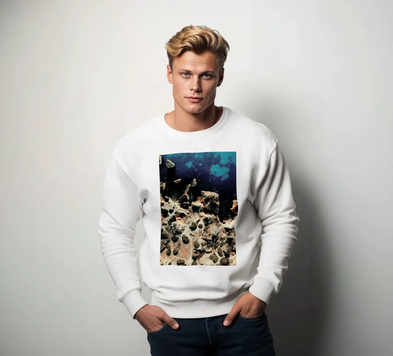 Abstract Coast felpa da Sebastian Hilgetag