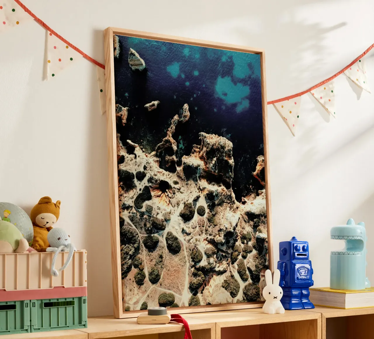 Abstract Coast tela con Cornice a cassetta da Sebastian Hilgetag