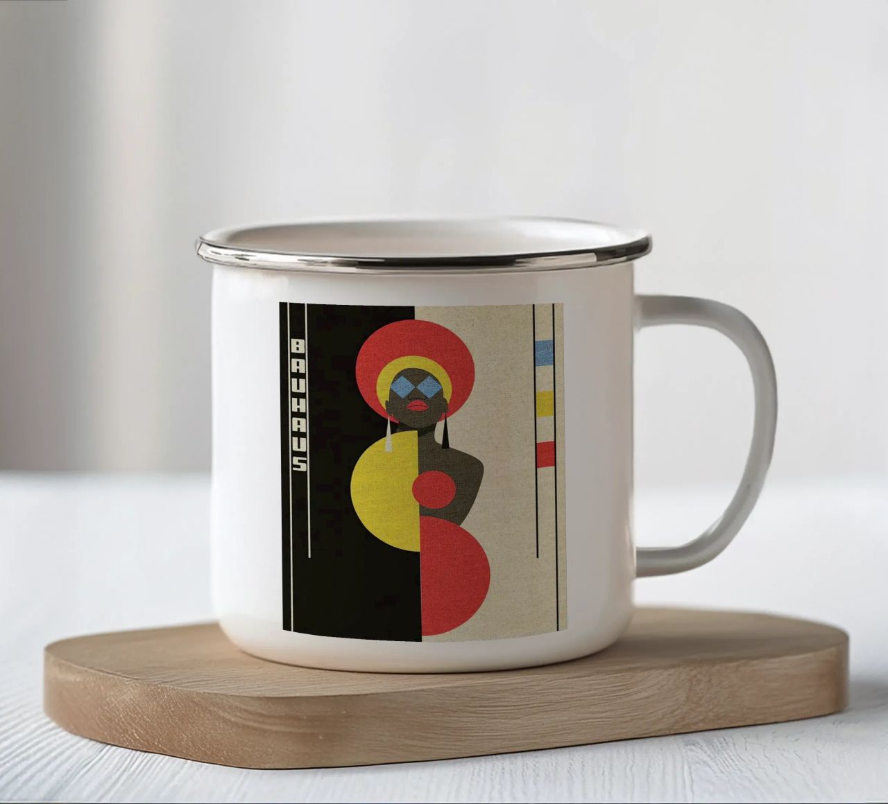 Bauhaus tazza in smalto da Maegan