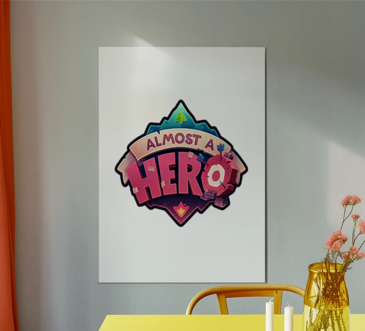 Quasi un eroe Il personaggio di Vexx è ora di tendenza poster con telaio in plastica da Urban Life