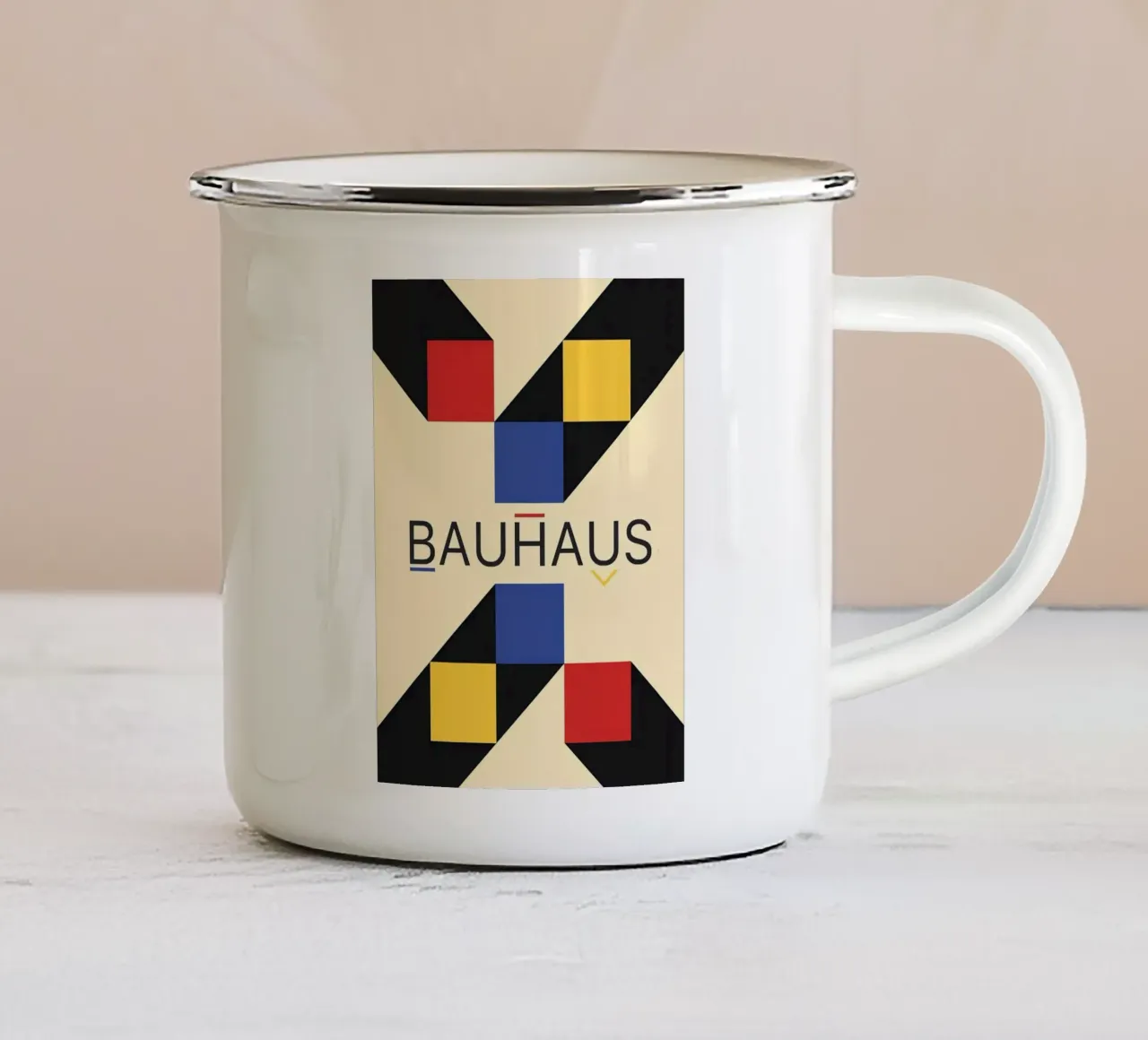 Bauhaus taza de esmalte de Maegan