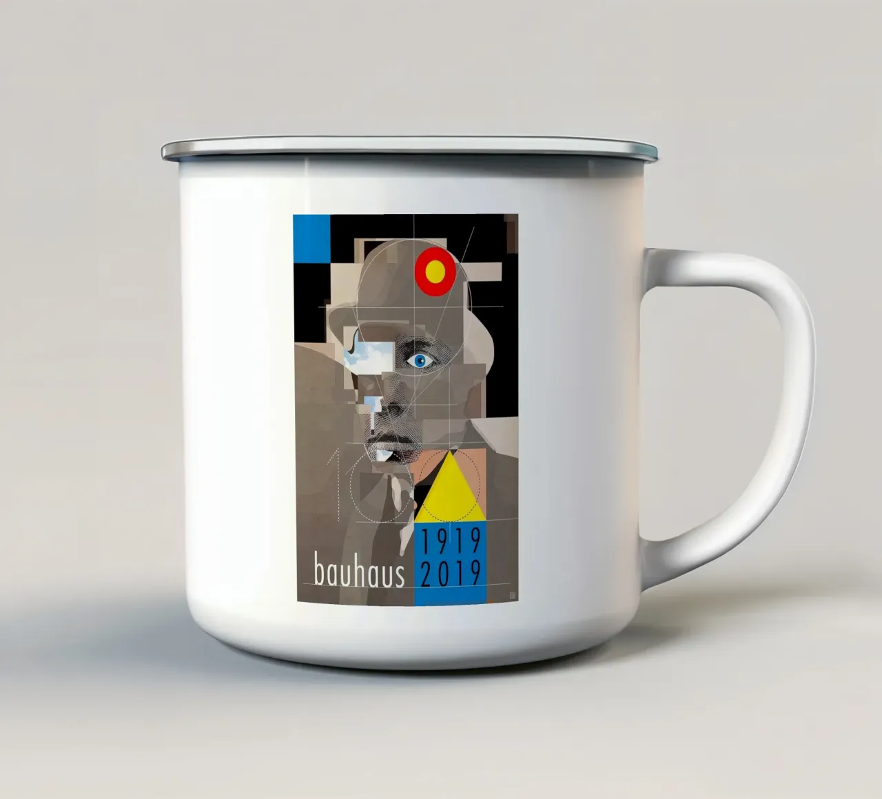 Bauhaus tazza in smalto da Maegan