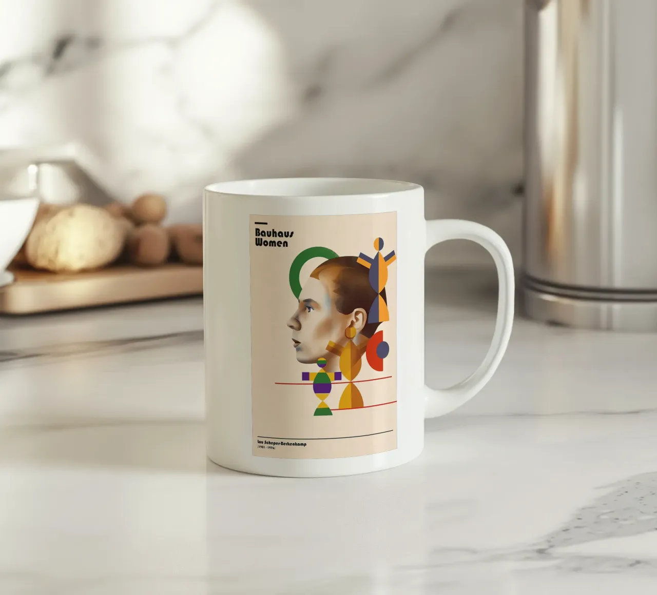 Bauhaus tazza in ceramica da Maegan