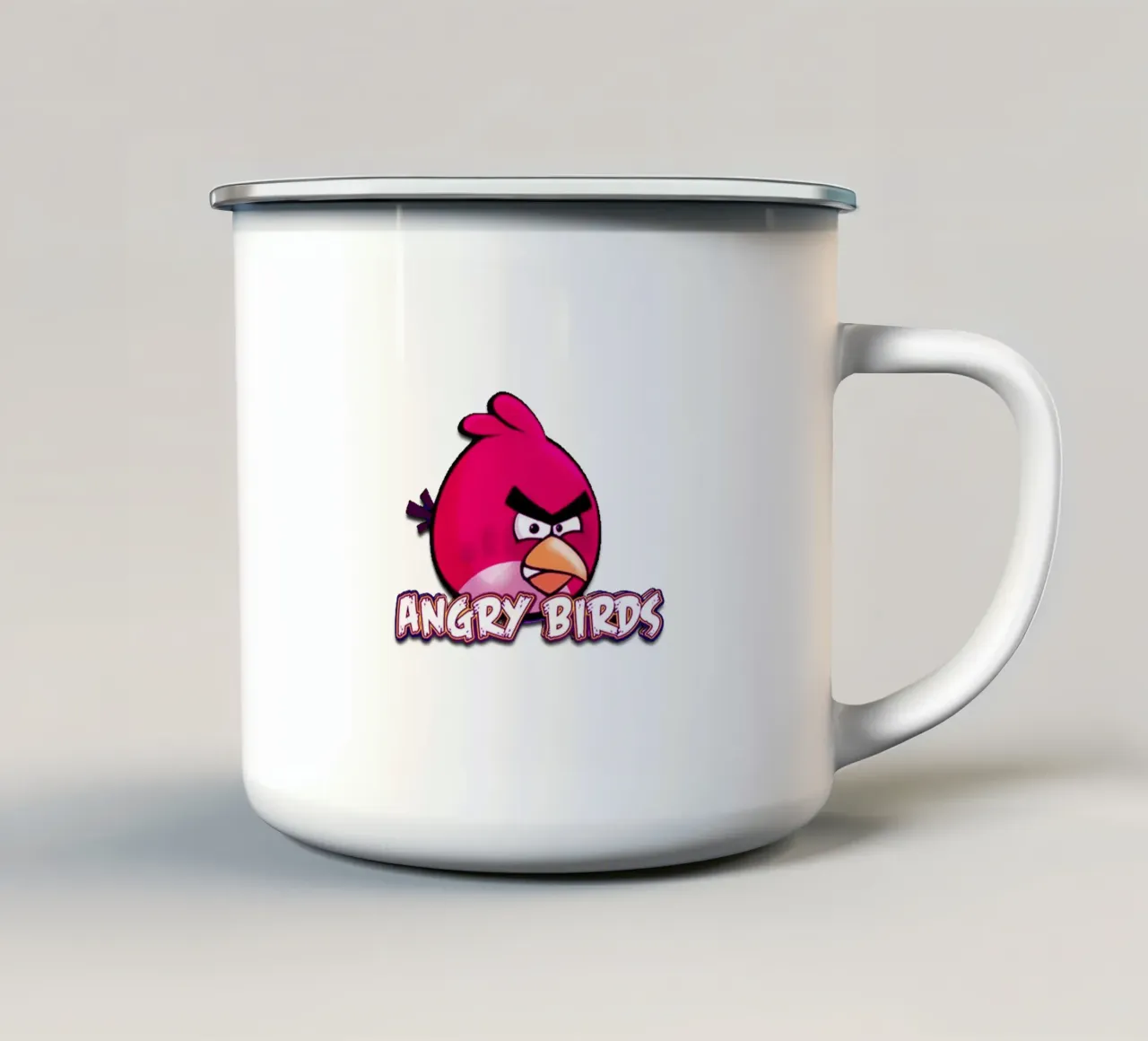 Il cartone animato di Angry Birds è ora di tendenza tazza in smalto da Urban Life