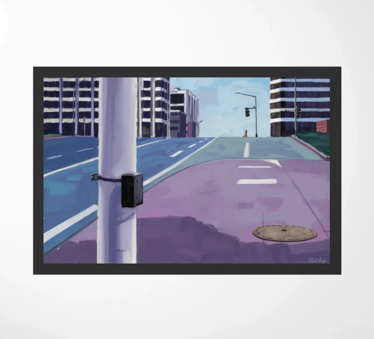 Prospettiva di Violet Street zerbino da Opal Strokes
