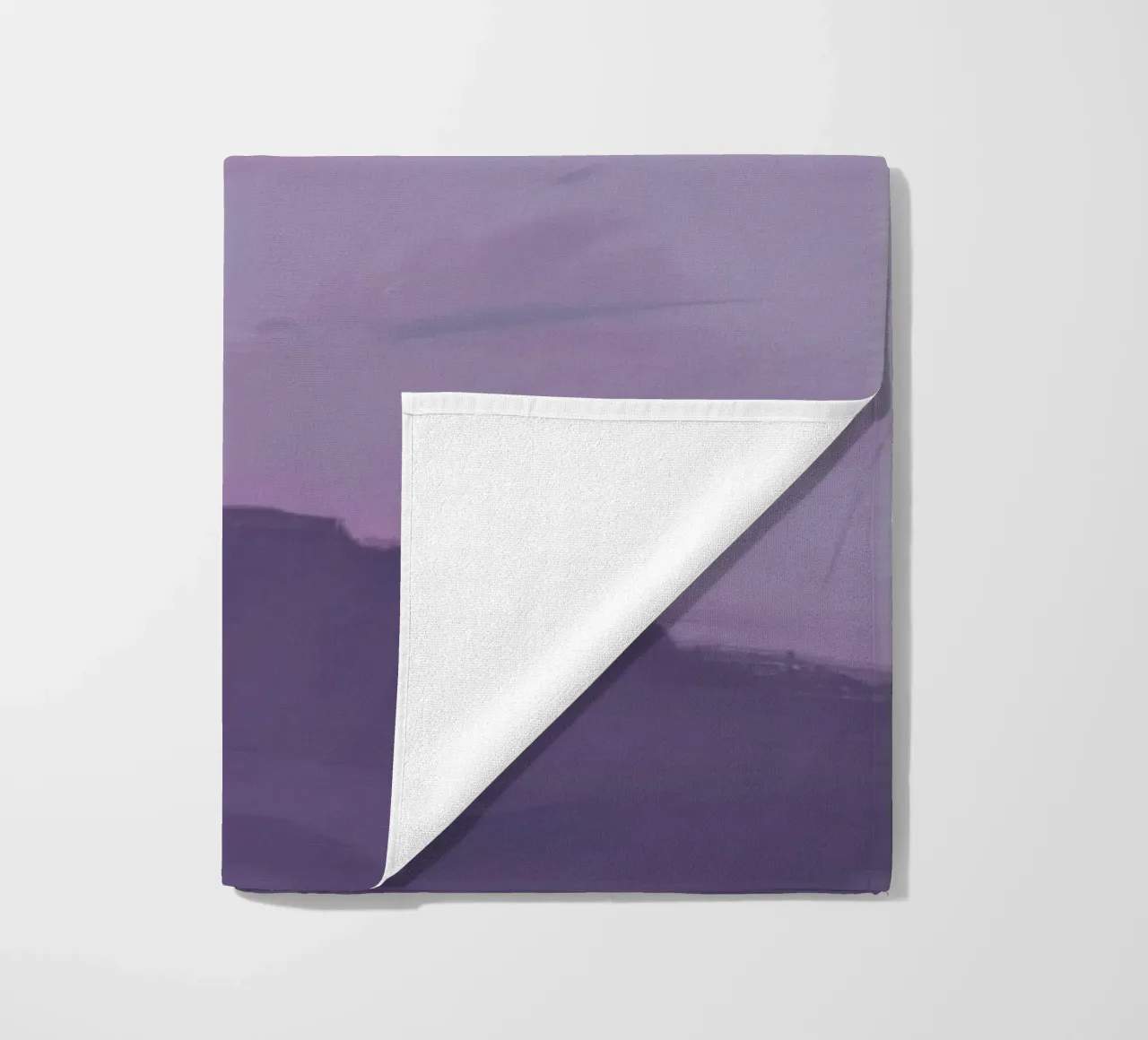 Violet Street Perspective beach towel by Opal Strokes