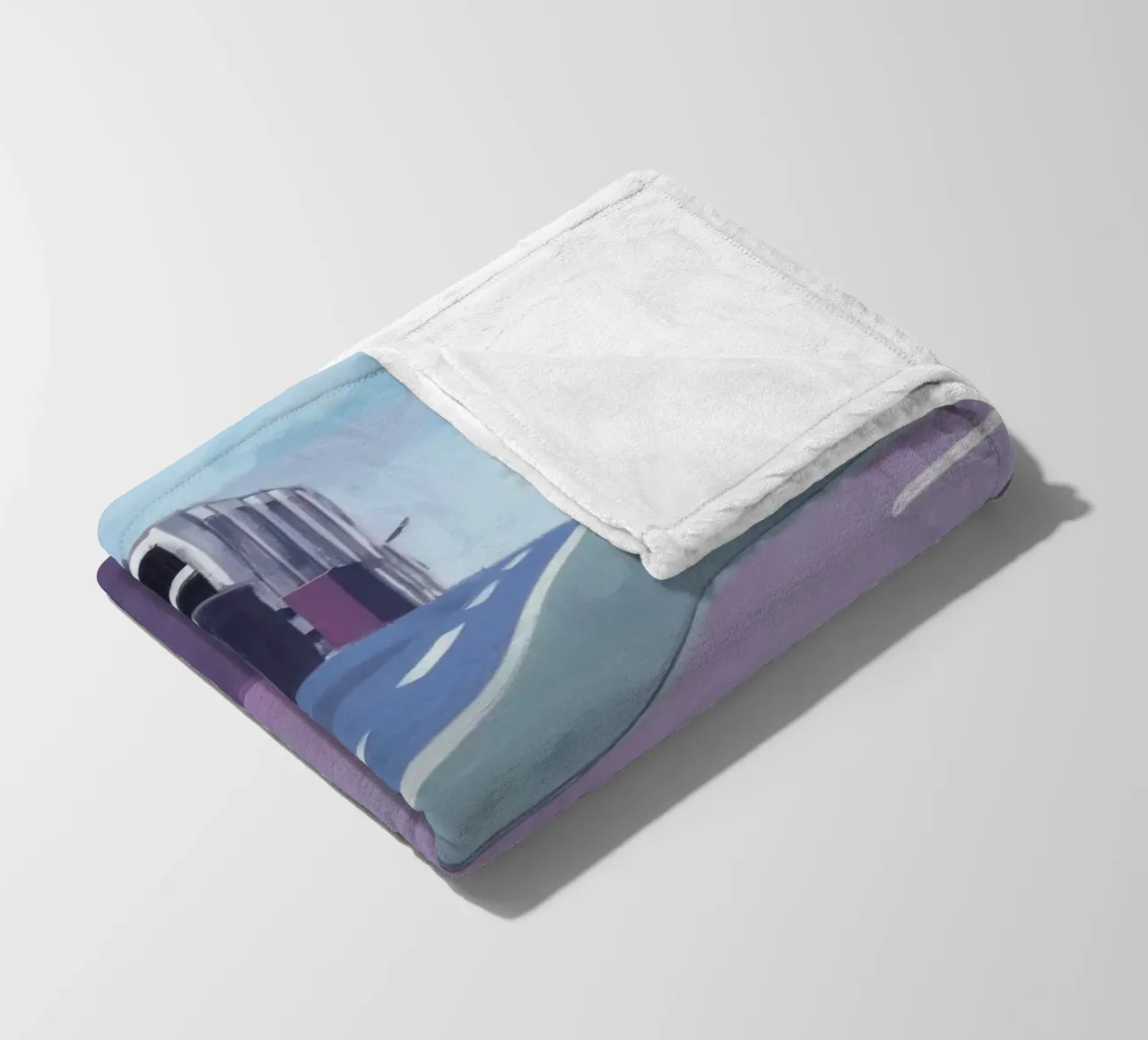 Violet Street Perspective fleece blanket by Opal Strokes