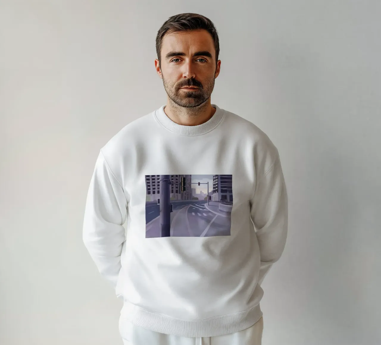 Intersezione urbana Immobile felpa da Opal Strokes