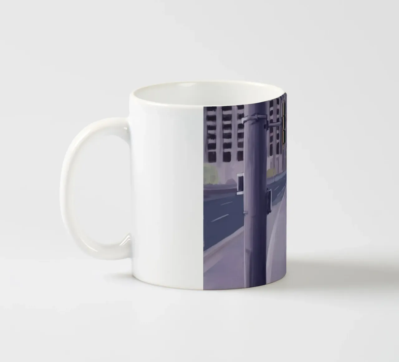 Intersezione urbana Immobile tazza in ceramica da Opal Strokes