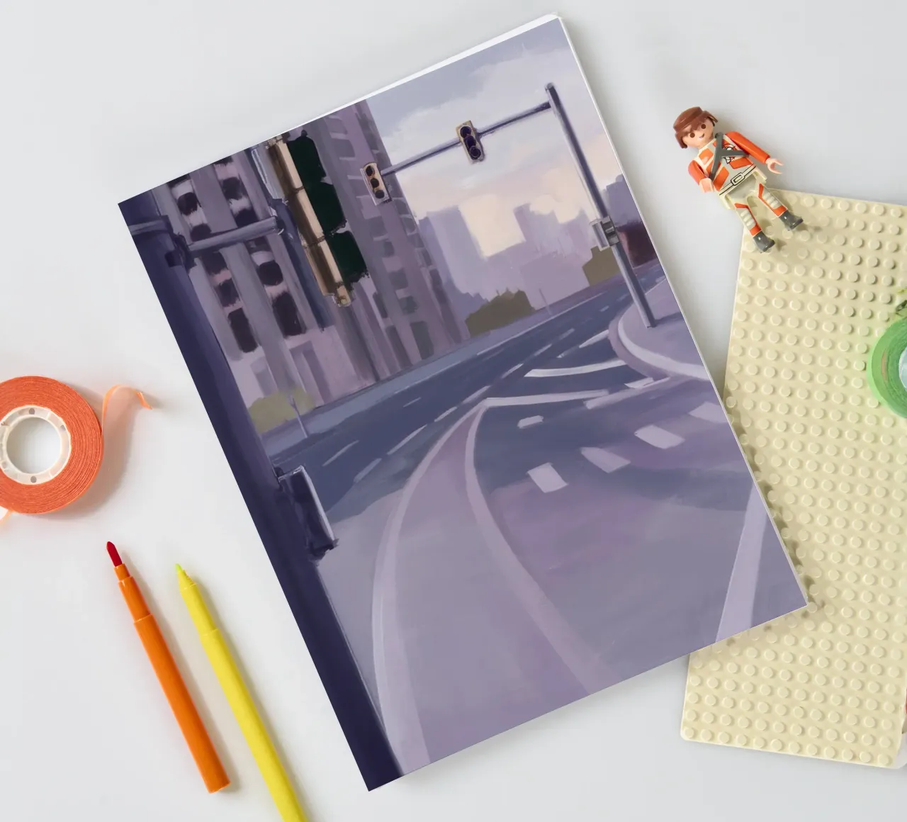 Intersezione urbana Immobile diario da Opal Strokes