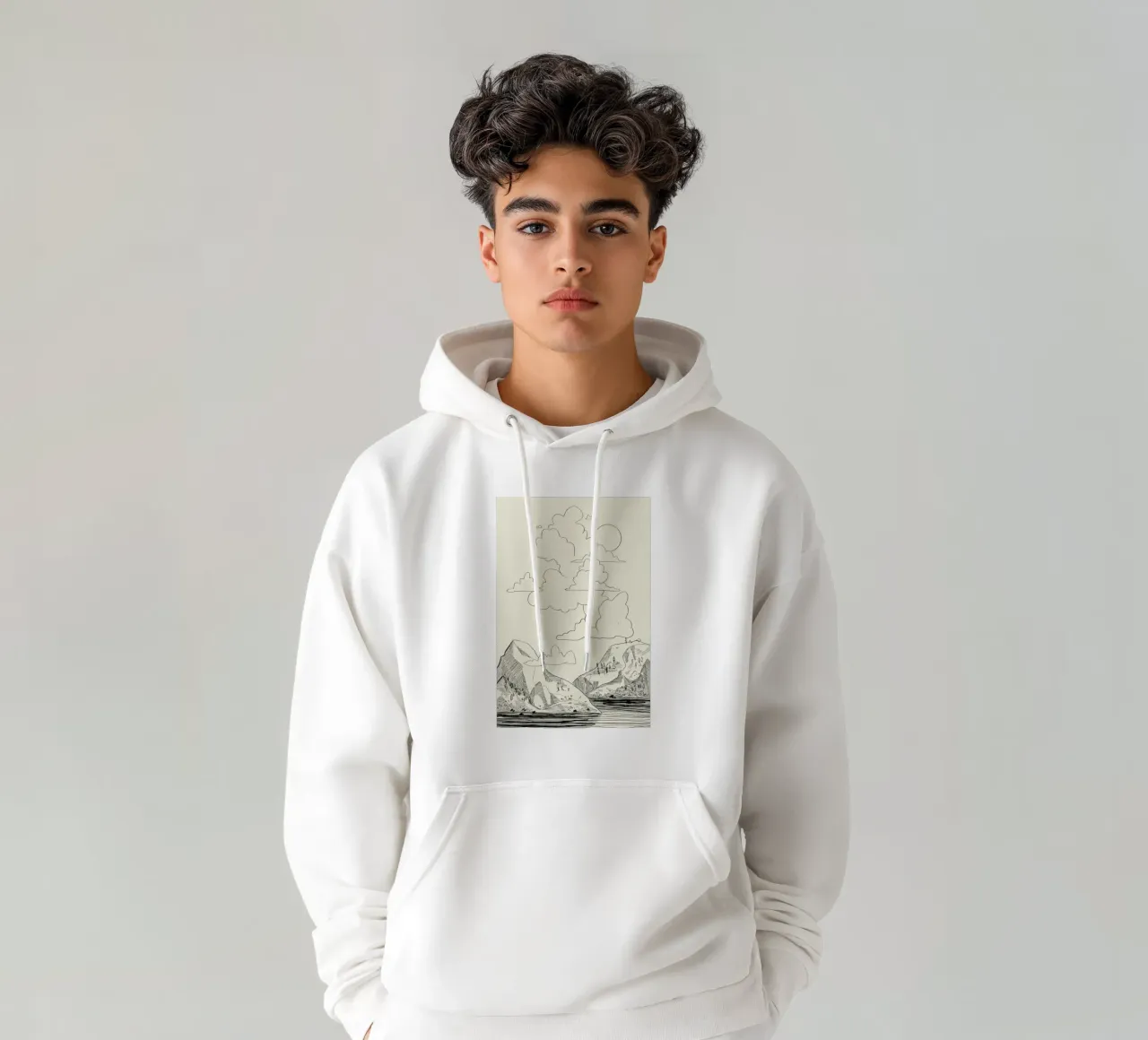 In the Clouds felpa con cappuccio da Graphite