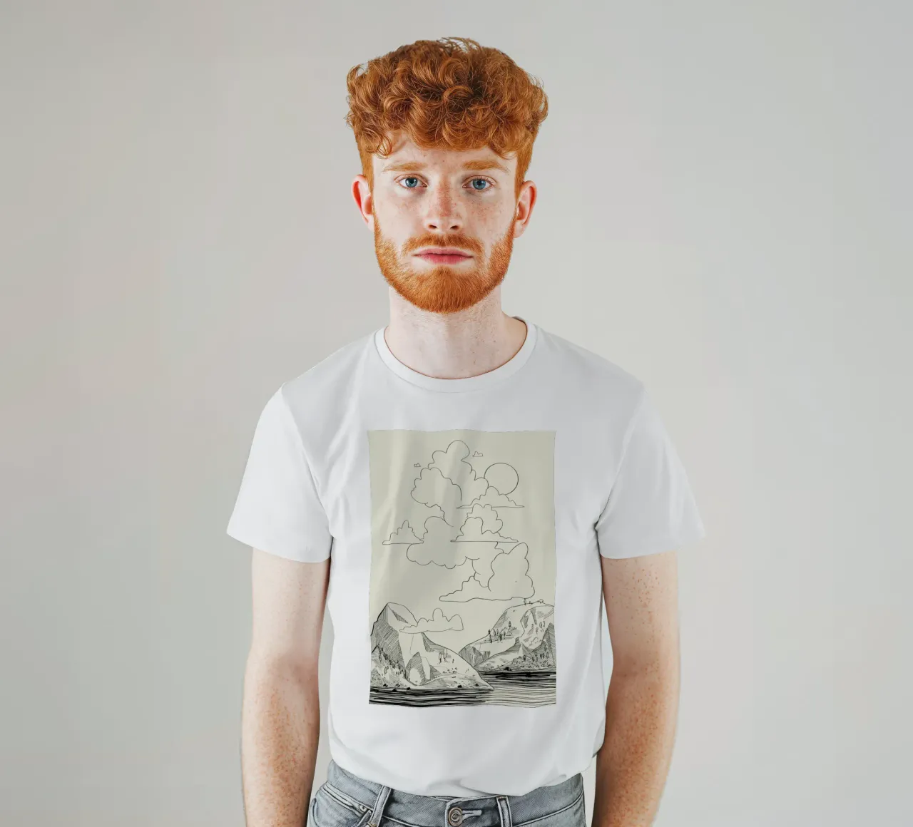 In the Clouds t-shirt da Graphite