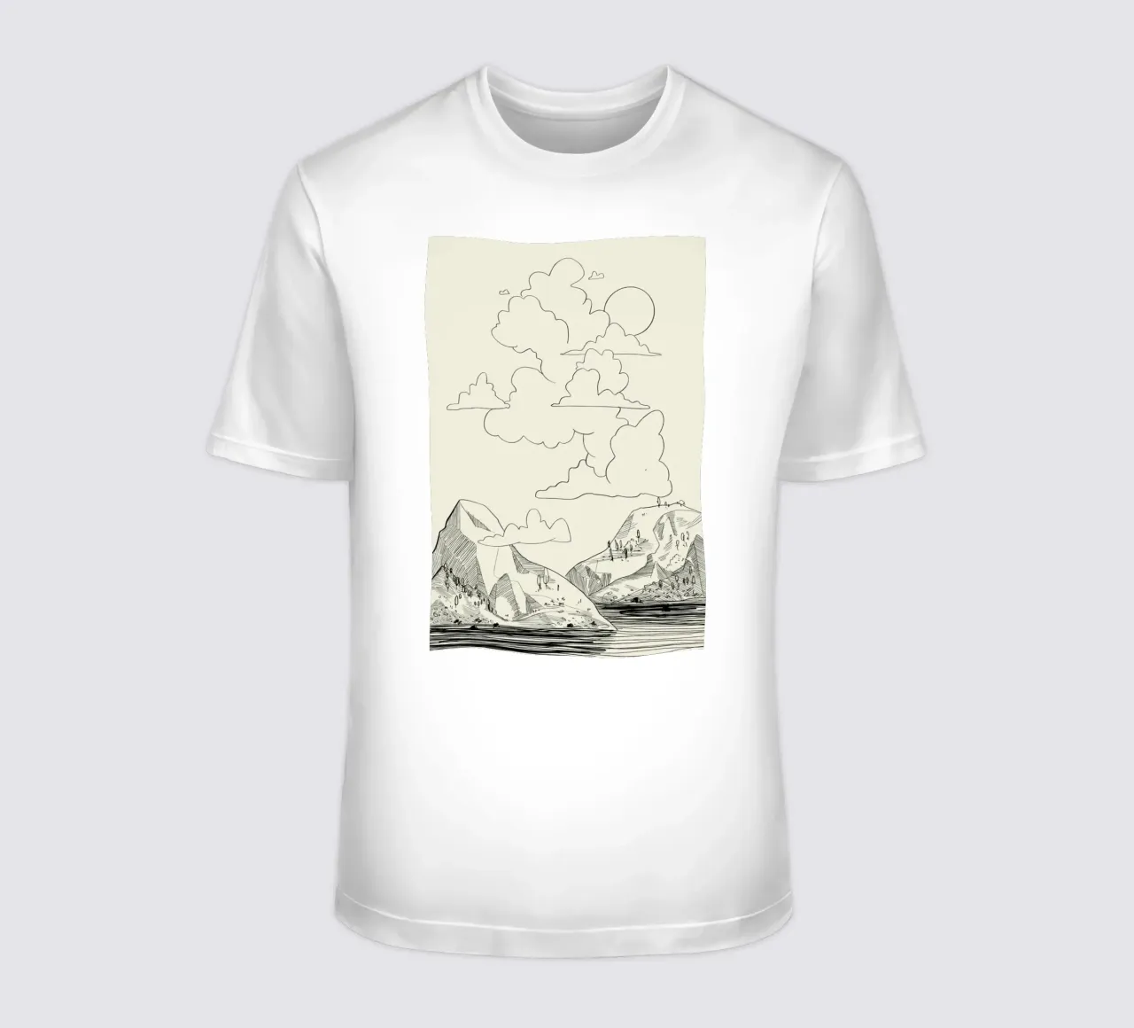 In the Clouds t-shirt da Graphite