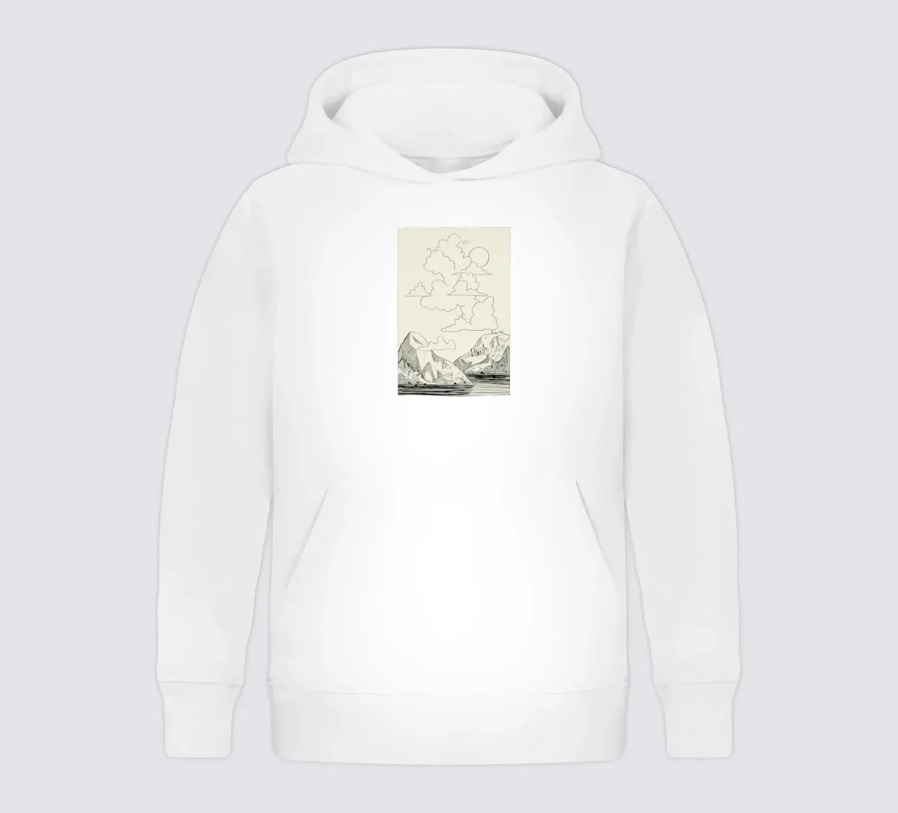 In the Clouds felpa bambino con cappuccio da Graphite