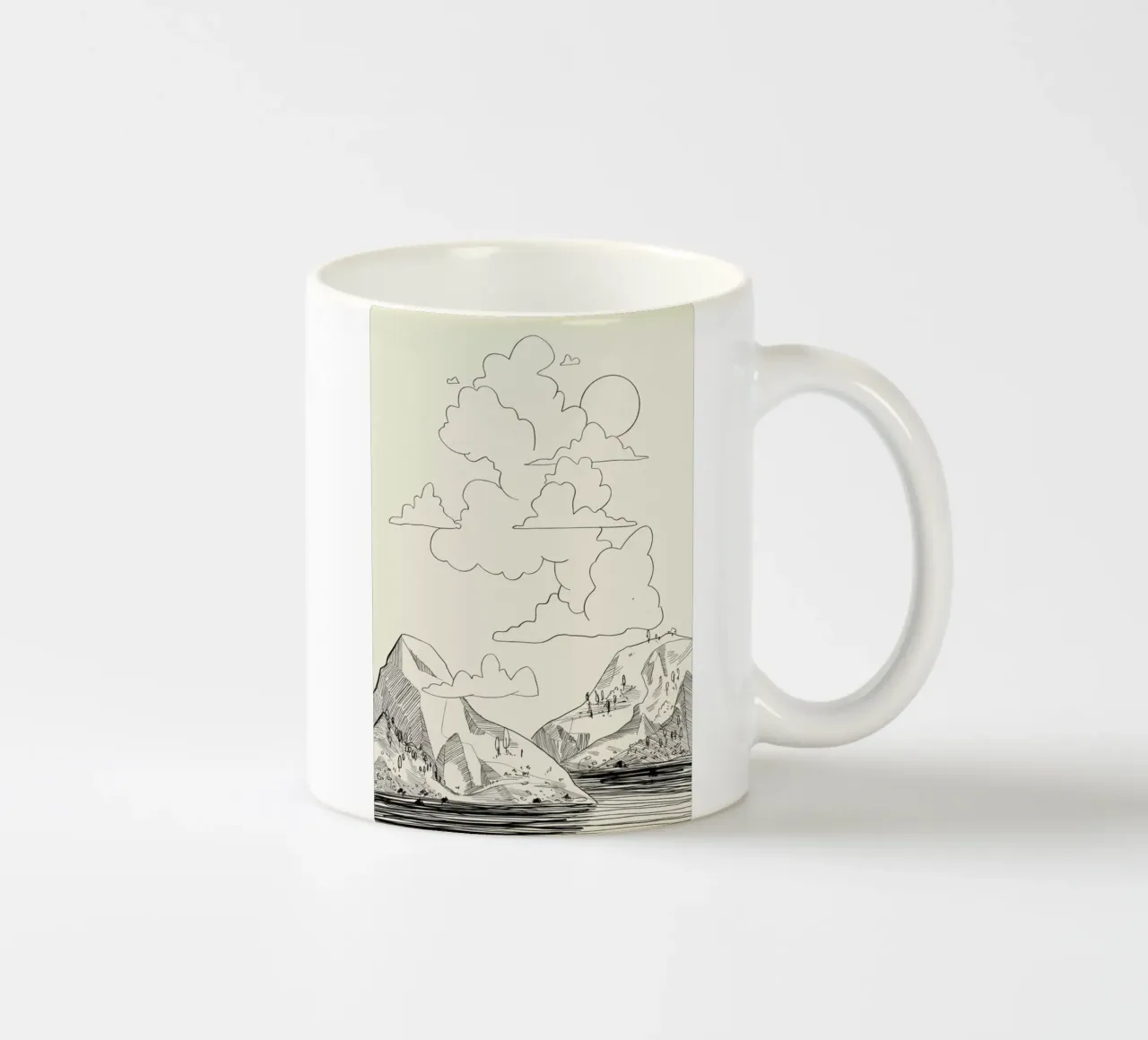 In the Clouds tazza in ceramica da Graphite