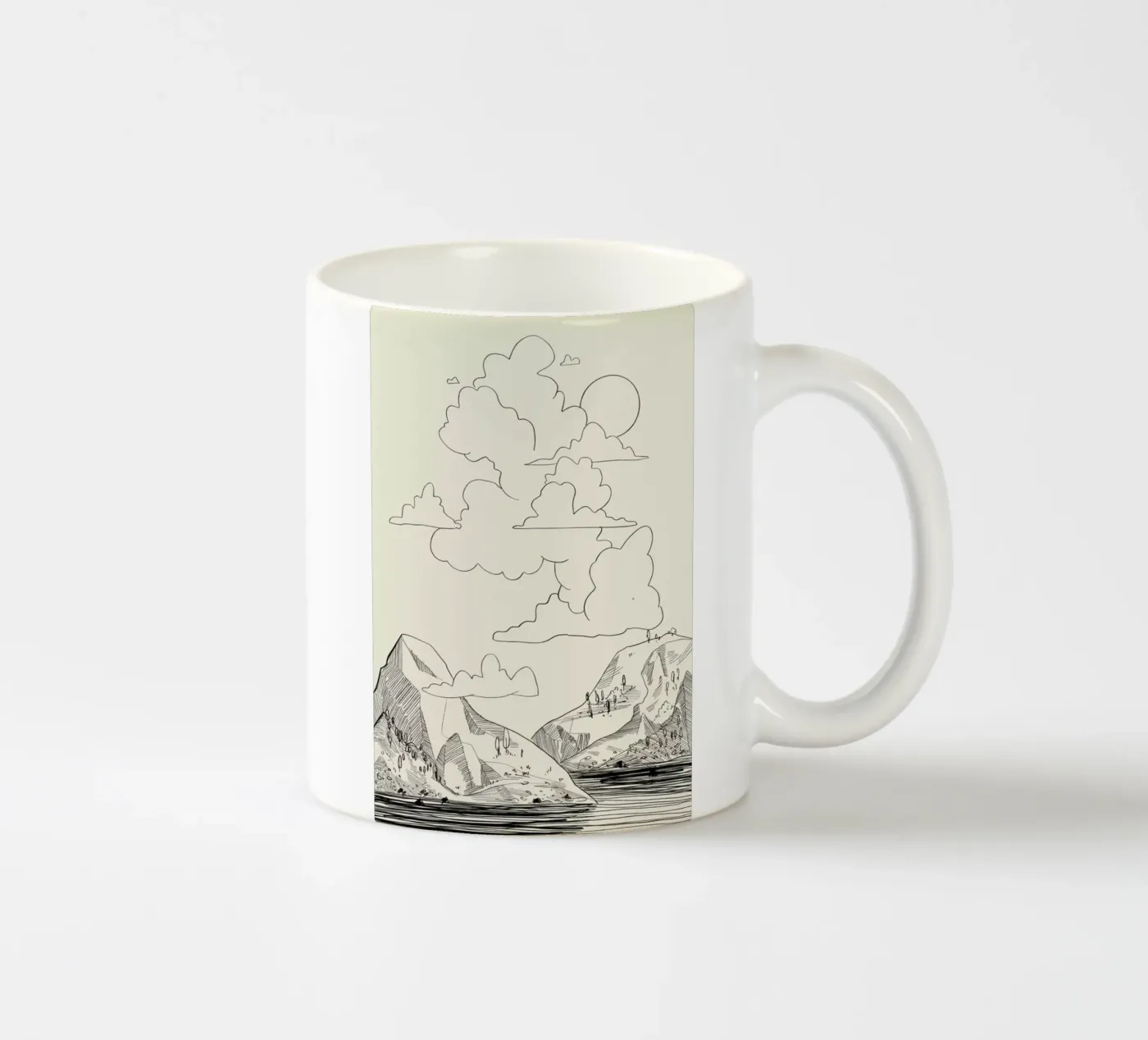 In the Clouds tazza in ceramica da Graphite