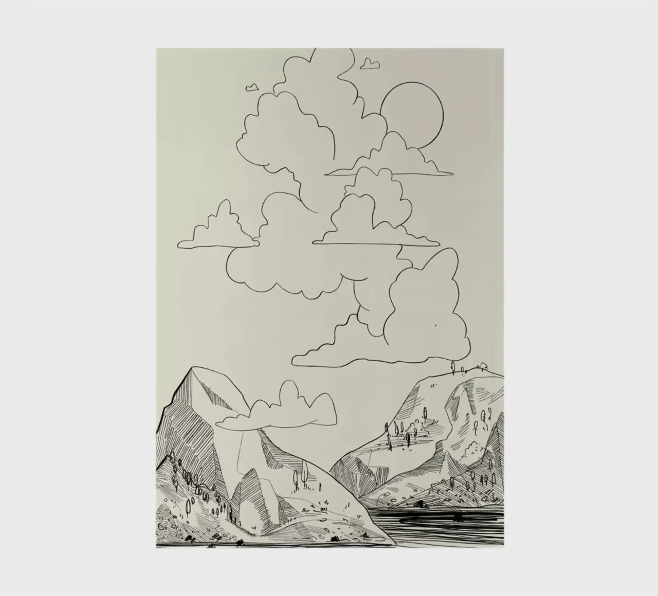 In the Clouds notebook by Graphite