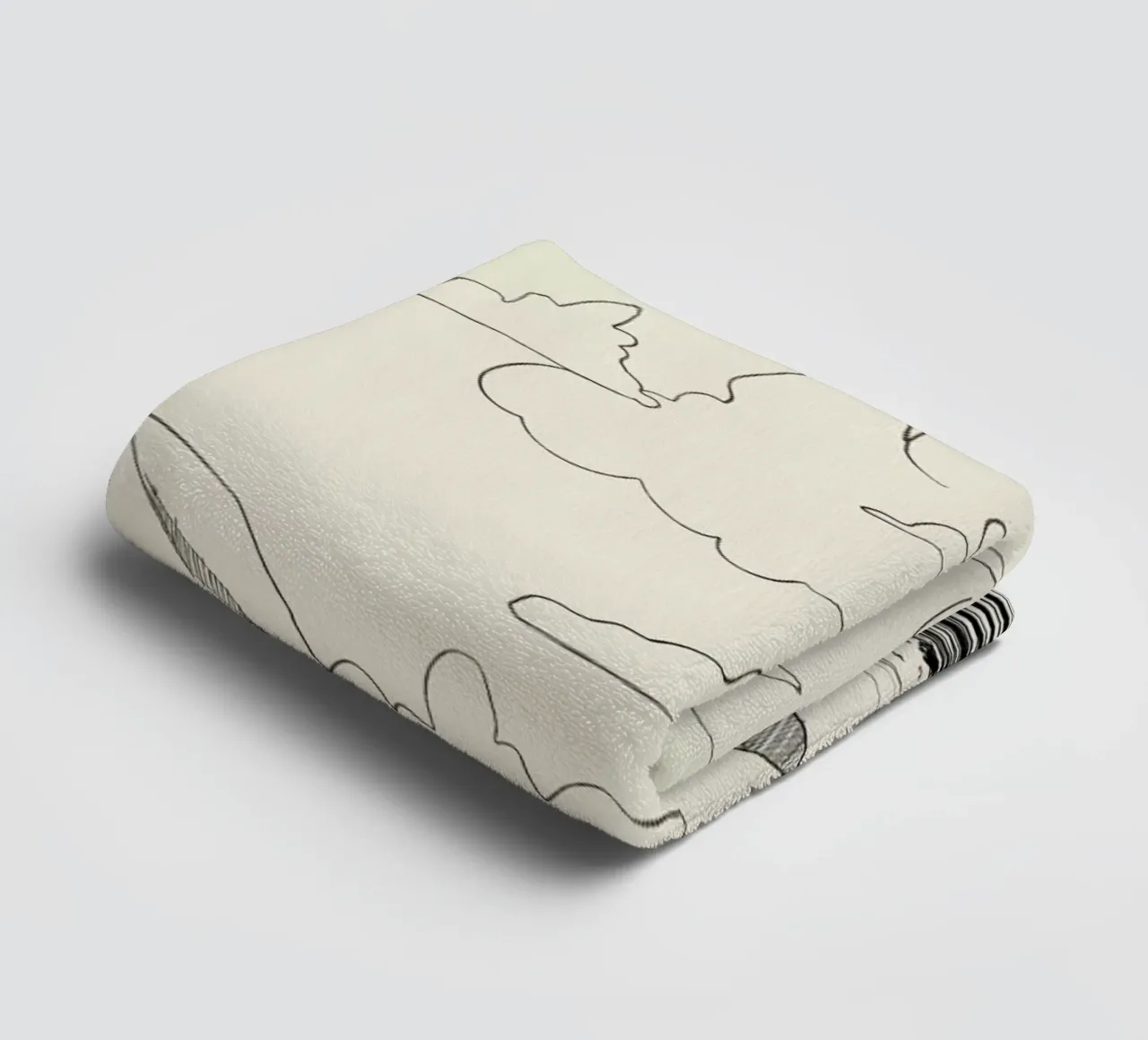 In the Clouds asciugamano da bagno da Graphite