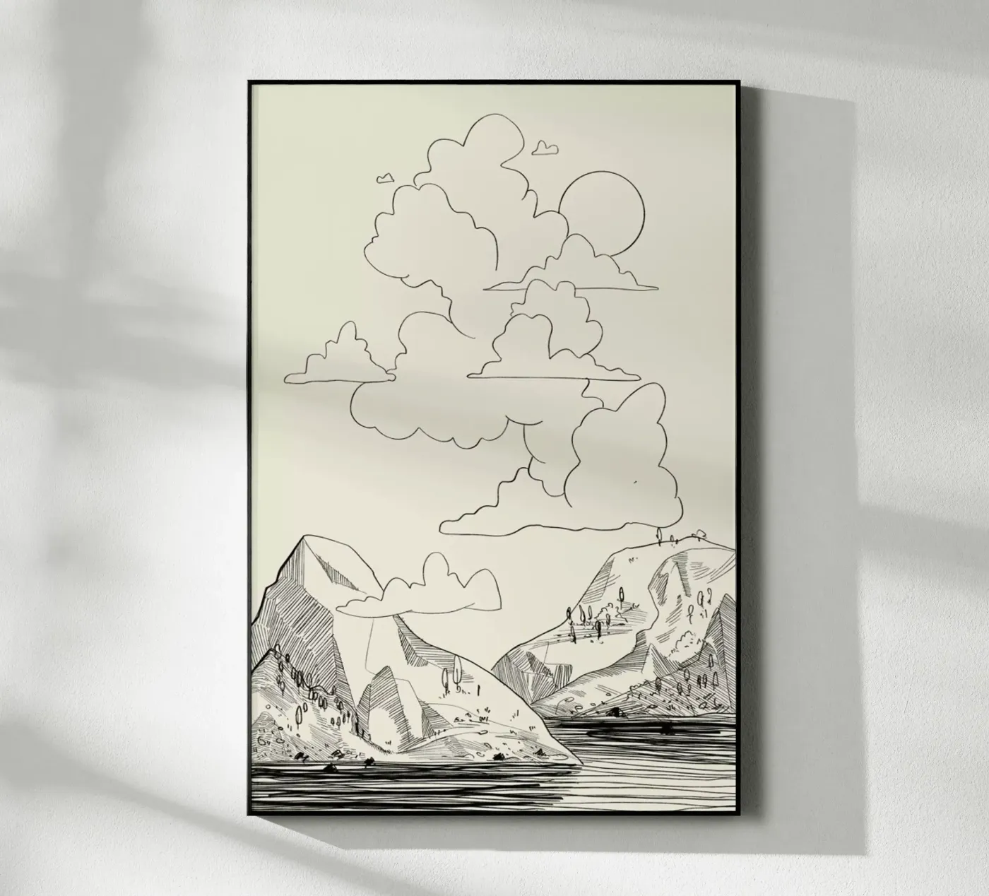 In the Clouds acrylic glass by Graphite