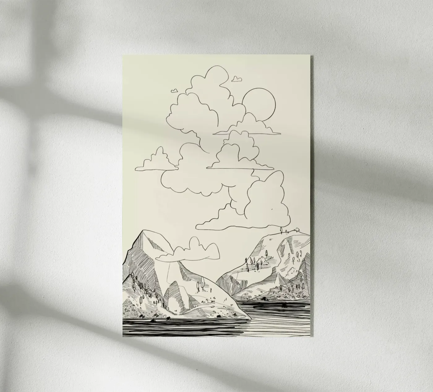 In the Clouds acrylic glass by Graphite