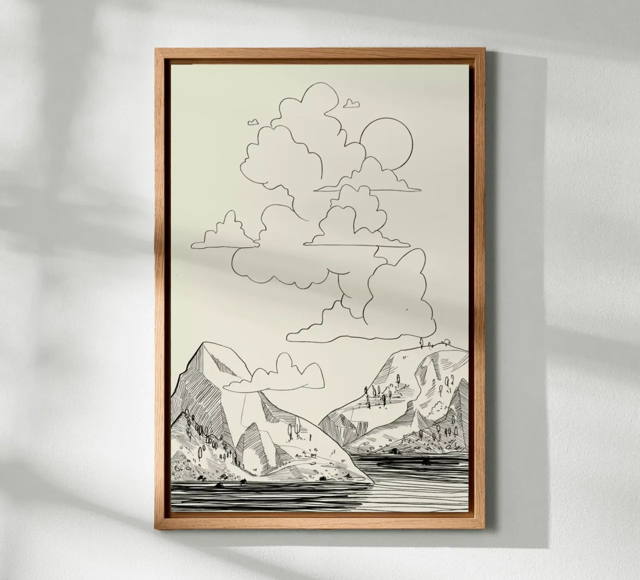 In the Clouds canvas by Graphite