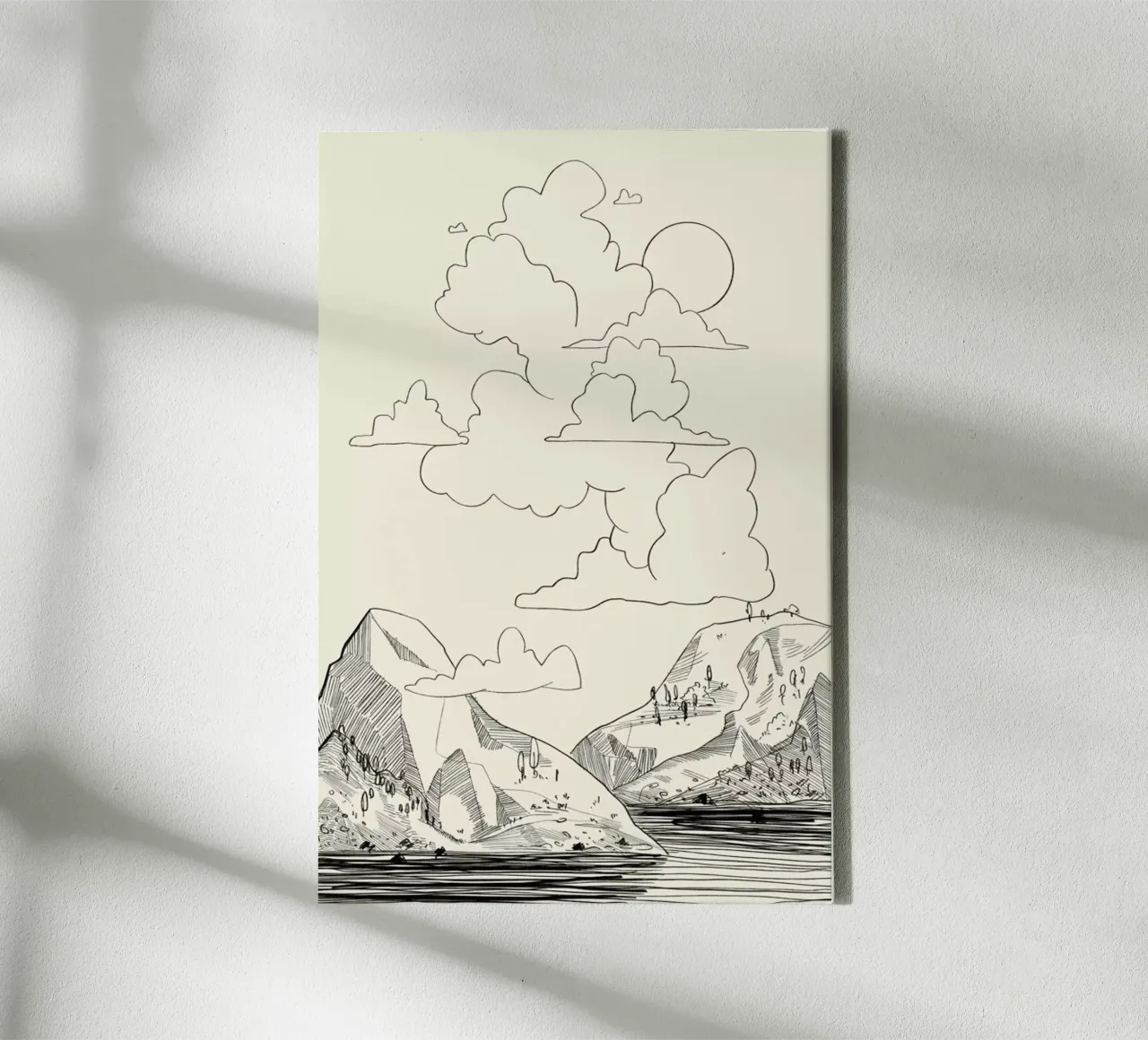 In the Clouds canvas by Graphite