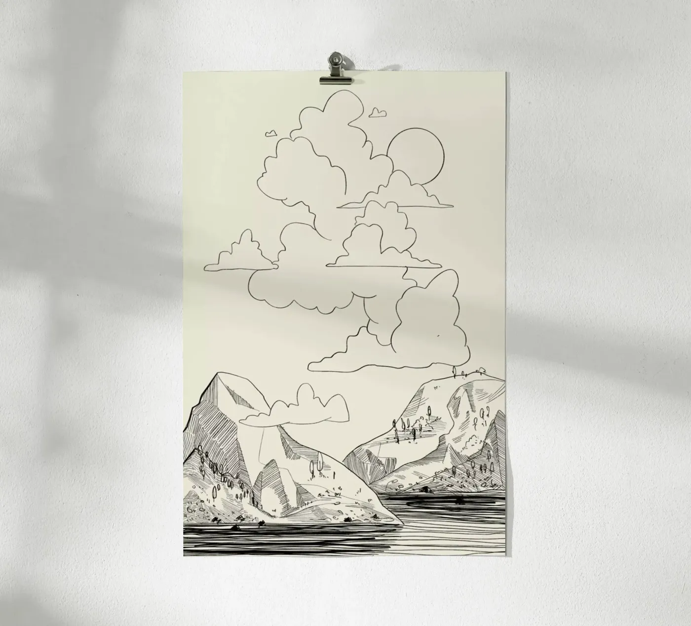 In the Clouds poster by Graphite