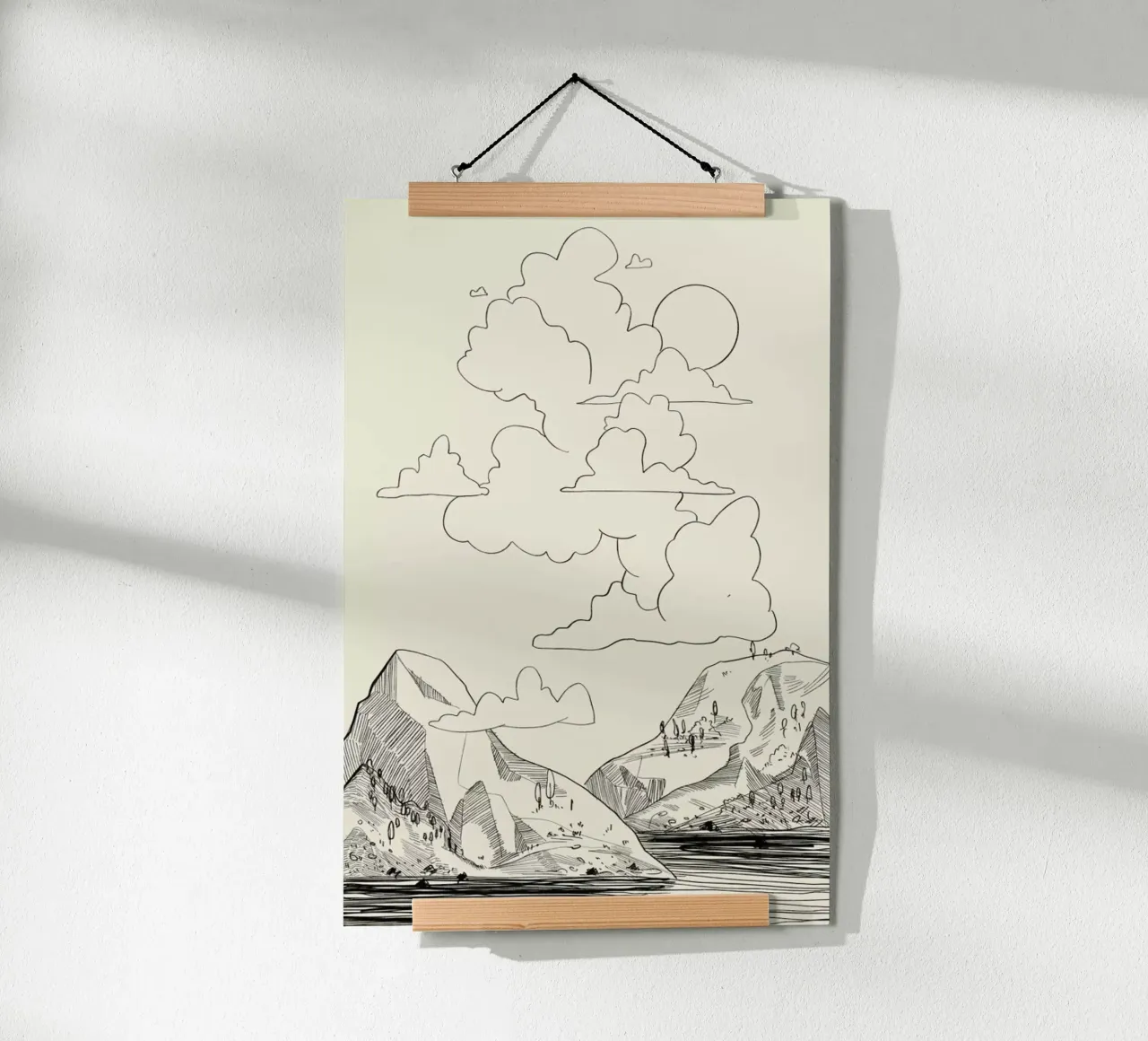 In the Clouds carta hahnemühle da Graphite