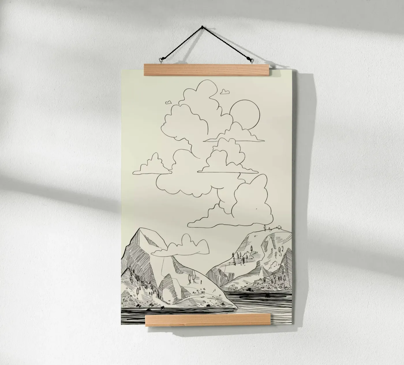 In the Clouds poster by Graphite