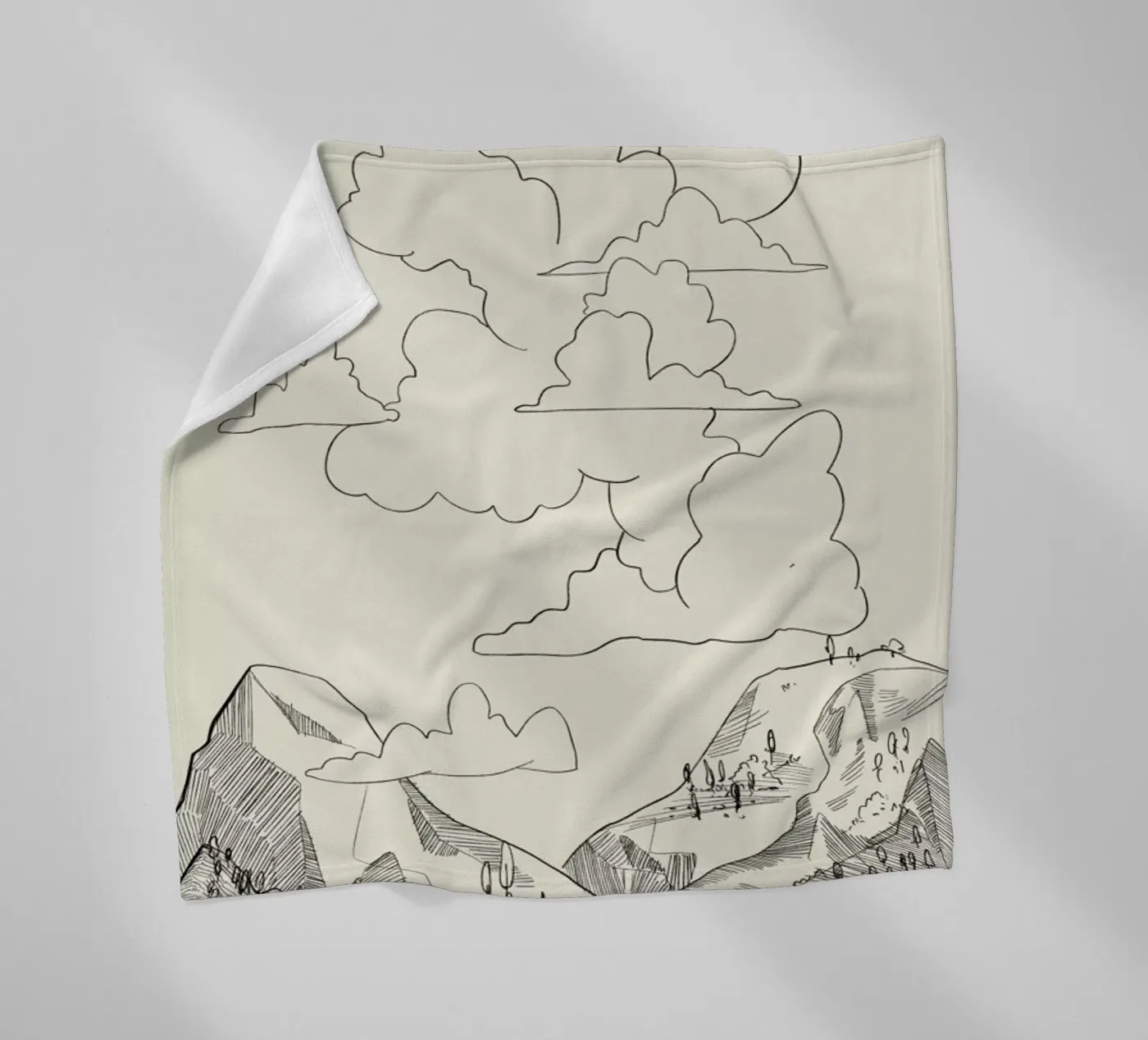 In the Clouds Fleecedecke von Graphite