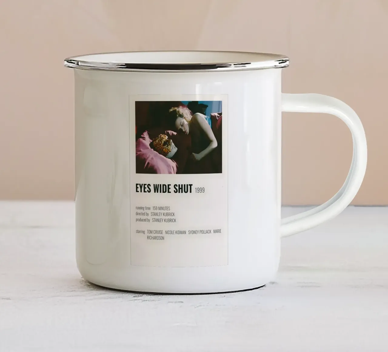 EYES WIDE SHUT 1999 tazza in smalto da MVFminimalist