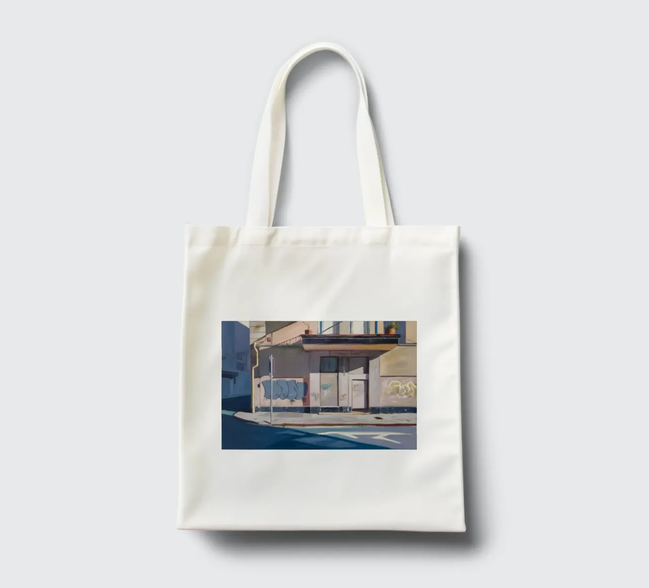 Graffiti Shadow Play borsa in juta da Opal Strokes
