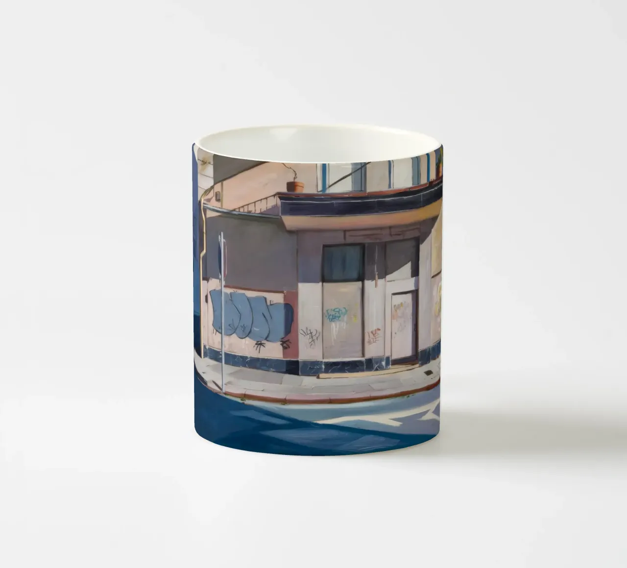 Graffiti Shadow Play tazza in ceramica da Opal Strokes