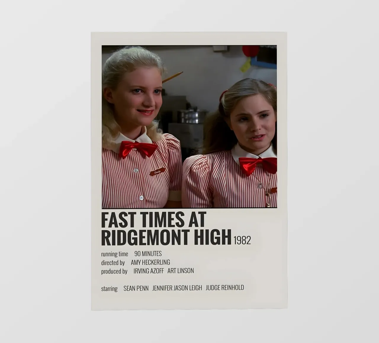 FAST TIMES AT RIDGEMONT HIGH 1982 telo in pvc da MVFminimalist