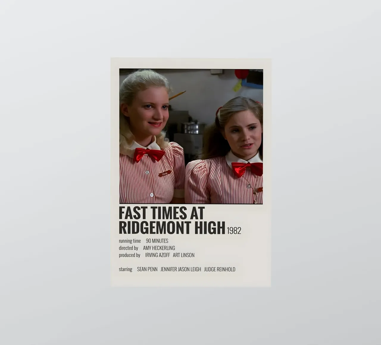 FAST TIMES AT RIDGEMONT HIGH 1982 adesivo da MVFminimalist
