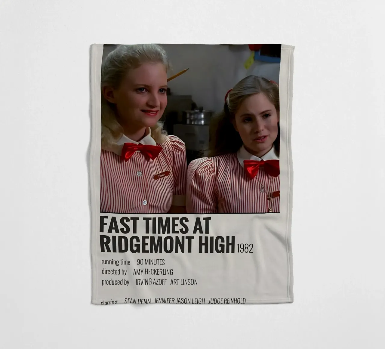 FAST TIMES AT RIDGEMONT HIGH 1982 coperta in pile da MVFminimalist