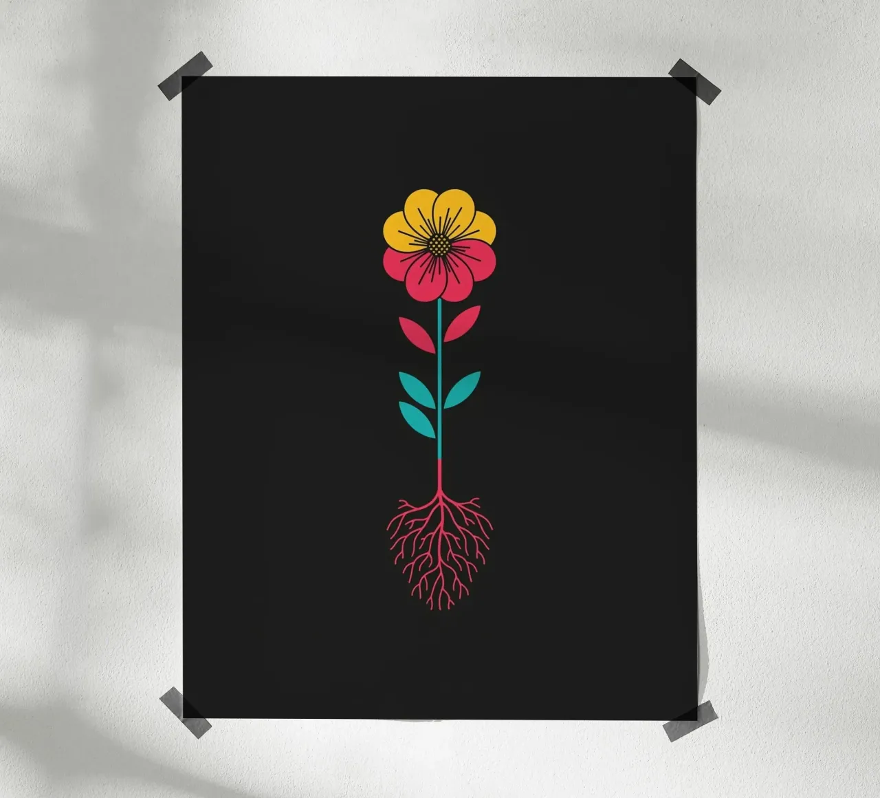 Floral bauhaus #073: Better Together poster da Zen Design