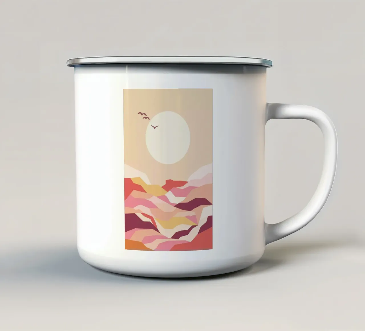 Towards the Sun tazza in smalto da Pure